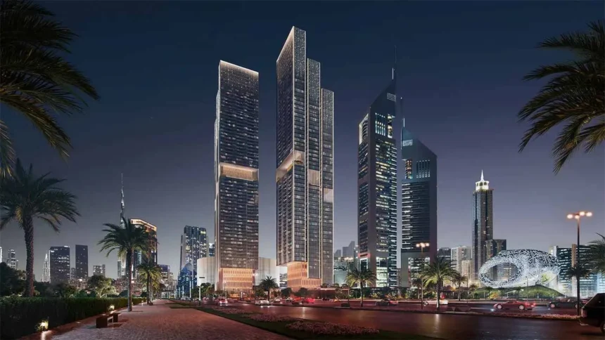 Projekt Jumeirah Residences Emirates Towers Autorstwa Scda Architects W Dubaju
