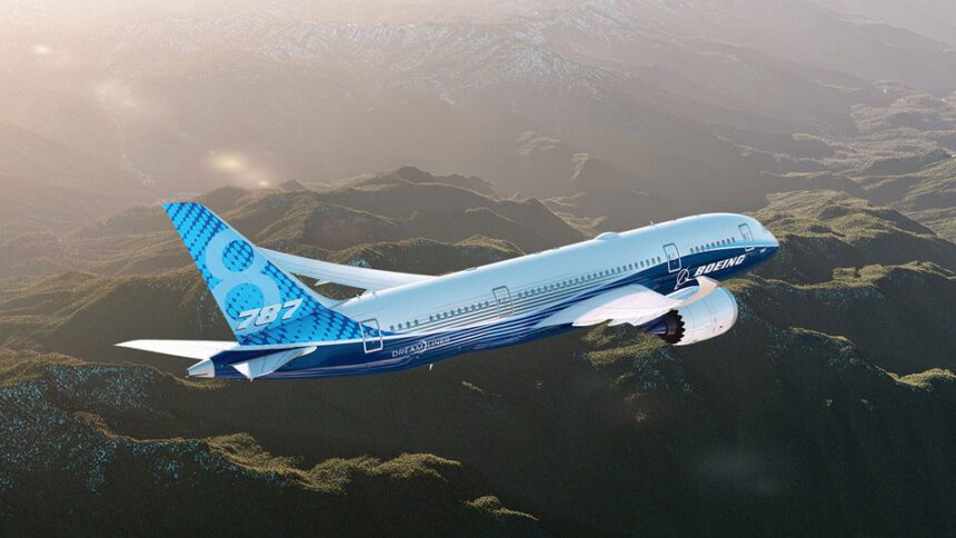 Boeing 787 Dreamliner Symbol Luksusu W Przestworzach