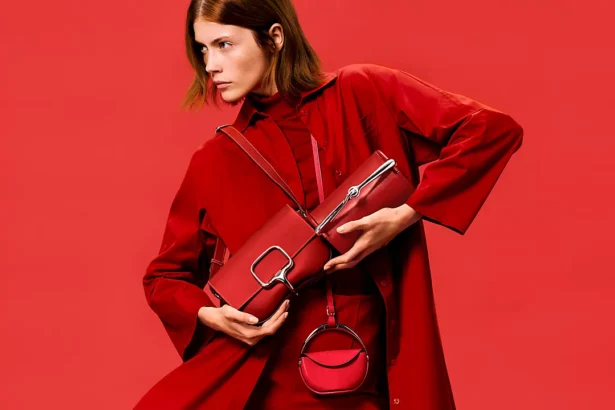Burgundowa Torebka Hermes