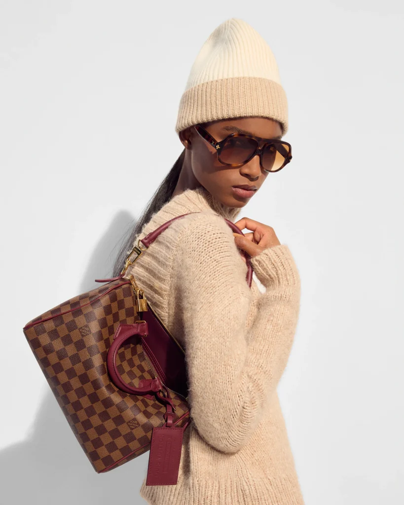 Burgundowa Torebka Louis Vuitton